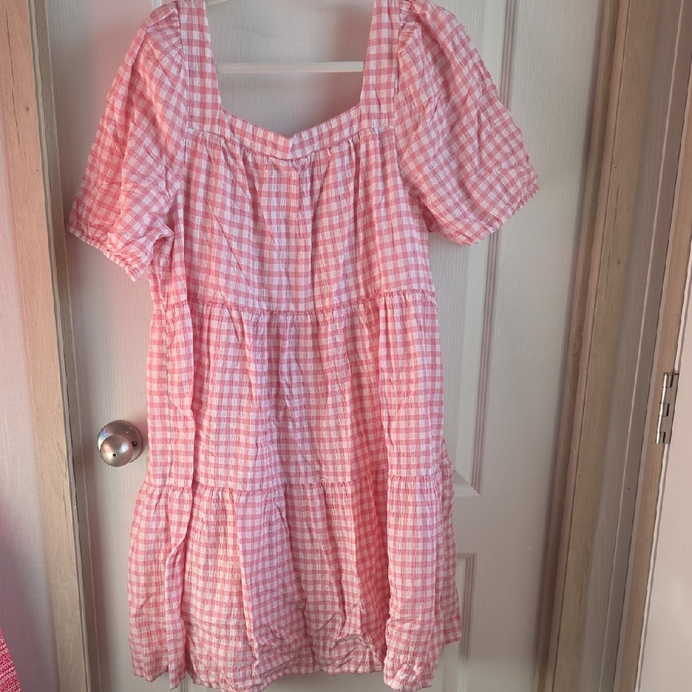 beachlunchlounge Pink Gingham Dress - Picture 8 of 8